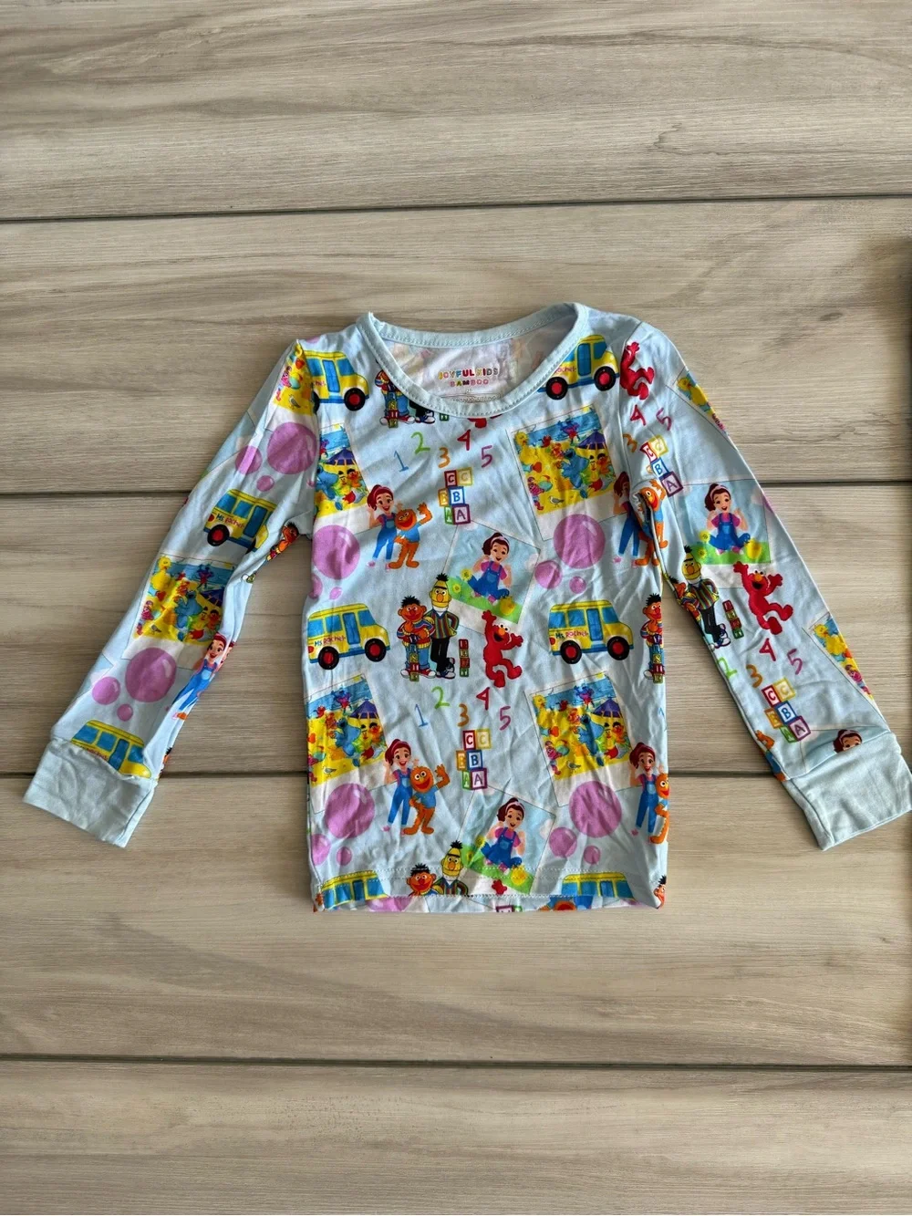 Joyful Kids Bamboo Sesame Street Pajamas Blue 2T NWOT